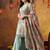 Pistachio green crust tissue embroidered gharara set