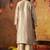 Golden banarasi silk plain kurta set
