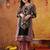 Black chinon embroidered kurta set