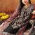 Black chinon embroidered kurta set