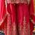Hot pink chinon embroidered sharara set