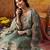 Mint green crepe embroidered sharara set