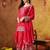 Hot pink chinon embroidered sharara set
