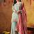 Light blue tissue crepe embroidered sharara set