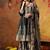 Black crepe embroidered gharara set