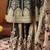 Black crepe embroidered gharara set