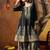Black crepe embroidered gharara set
