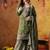 Green tissue crepe embroidered gharara set