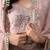 Light pink chinon embroidered sharara set