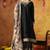 Black crepe embroidered gharara set