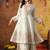 Golden cream tissue crepe embroidered sharara set