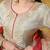 Golden cream tissue crepe embroidered sharara set
