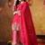 Hot pink chinon embroidered kurta set
