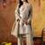 Golden tissue silk embroidered kurta set