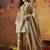 Golden tissue silk plain kurta set