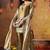 Golden tissue silk plain kurta set