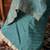Turquoiesh blue tissue embroidered sharara set