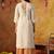 Golden organza plain sharara set