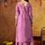 Lilac purple organza plain sharara set