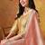 Golden yellow silk plain sharara set
