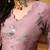 Lilac purple organza plain kurta set