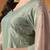 Pistachio green organza plain kurta set