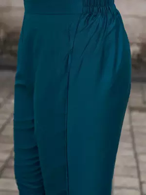 Women Ethnic Motifs Embroidered Regular Thread Work Kurta with Trousers & With Dupatta 4