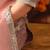 Dark peach organza embroidered kurta set