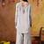 Light pink cotton embroidered kurta set