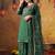 Green cotton embroidered kurta set