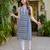 Women rayon geometric printed straight kurta