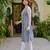 Women rayon geometric printed straight kurta
