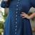 Women’s rayon staple gold print front slit a-line kurta
