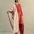 Red printed cotton kurta set