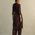 Black printed cotton kurta set