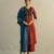 Red printed cotton kurta set