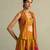 Mustard yellow printed cotton co ord set