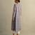 Blue printed cotton kurta set