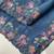 Blue Color Embroidery And Floral,Bird Parttern Work Silk Saree