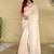 Cream Color Embroidery And Floral,Bird Parttern Work Silk Saree