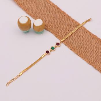 multicolor brass bracelet with gold plating ad work 2
