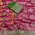 Rani Pink Color Zari Weaving Work  Satin Silk Saree
