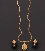 Traditional  gold plated diamond pendent