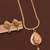 Traditional  gold plated diamond pendent