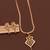 Traditional  gold plated diamond pendent with earring