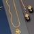 Traditional  gold plated diamond pendent with earring