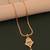 Traditional  gold plated diamond pendent with earring