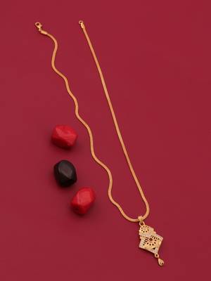 gold brass jewelry pendant with ad stone work design 4