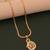 Traditional  gold plated diamond pendent with earring