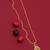 Traditional  gold plated diamond pendent with earring